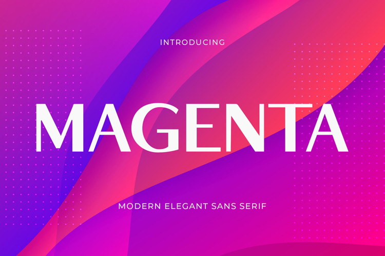 Preview of Magenta Font