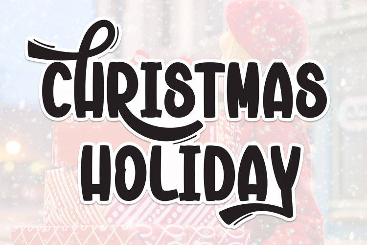 Preview of Christmas Holiday Font