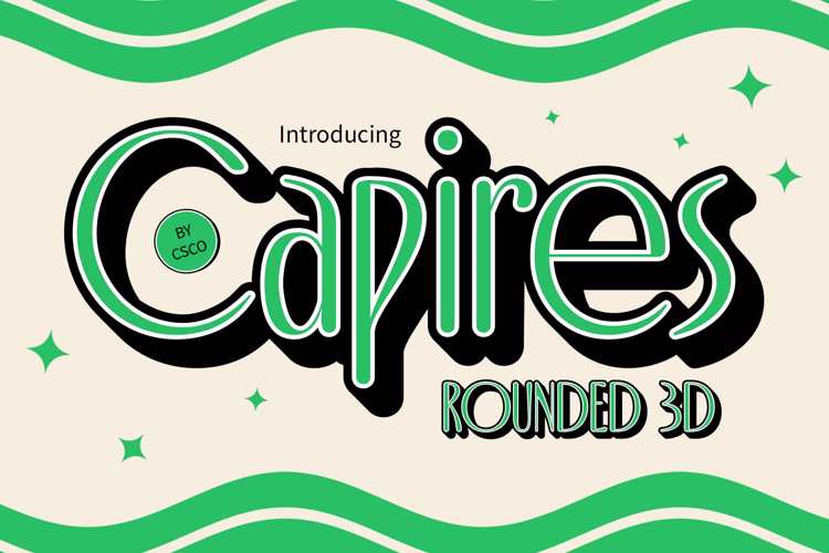 Capires Rounded 3D Font