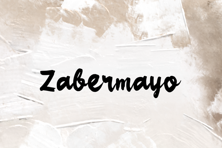 Preview of z  Zabermayo Font