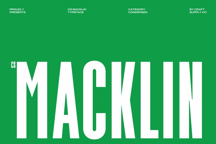 Preview of CS Macklin Font