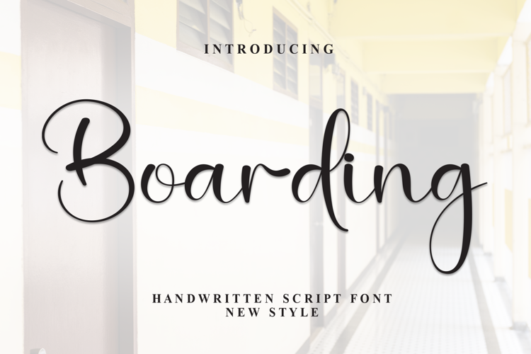 Preview of Boarding Font