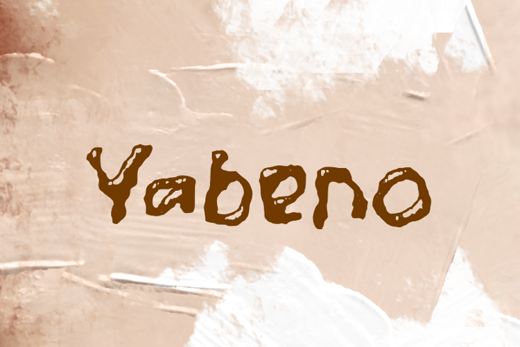 Preview of y  Yabeno Font