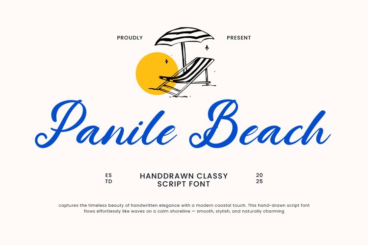 Preview of Panile Beach Font