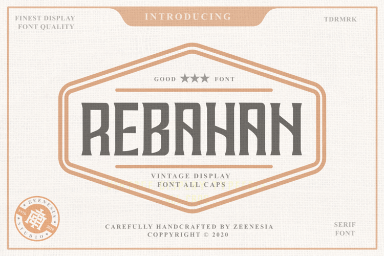 REBAHAN SERIF Font