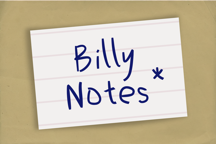 Billy Notes Font