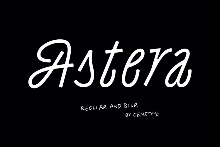 Preview of Astera Script Font