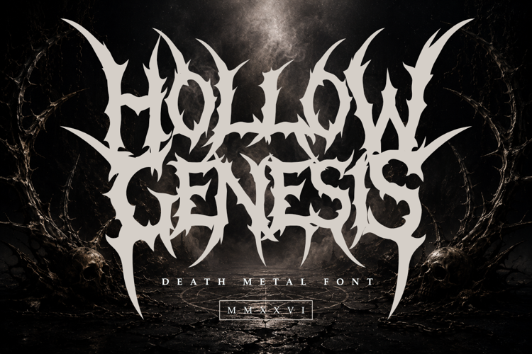 Preview of Hollowe Genesis Font