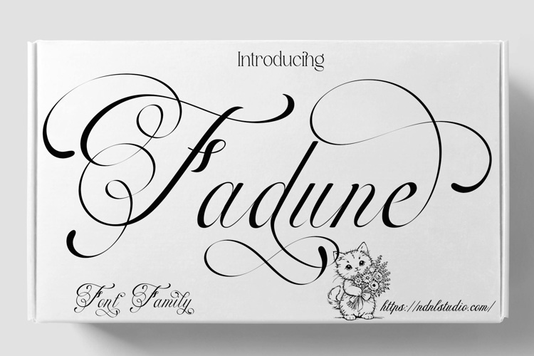 Preview of Fadune Font