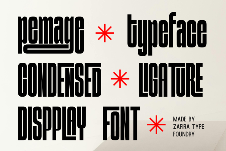 Preview of Pemage Font