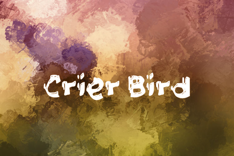 c Crier Bird Font