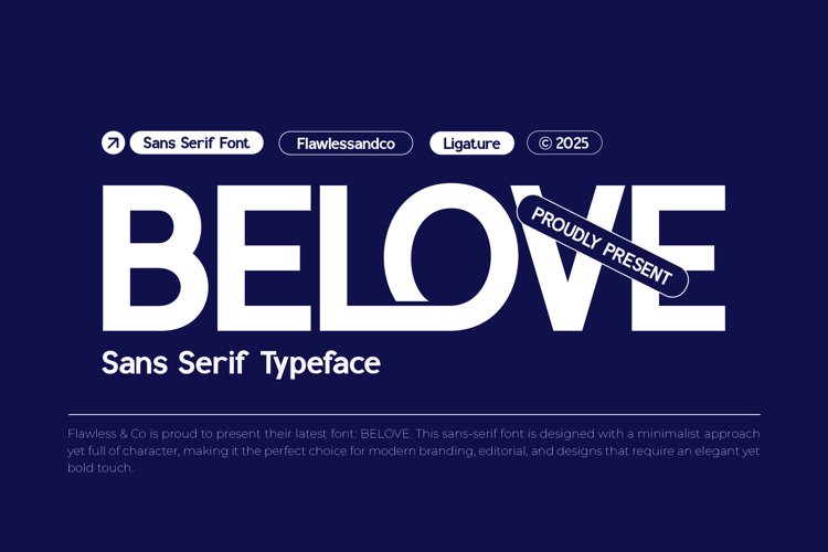 Preview of BELOVE Font