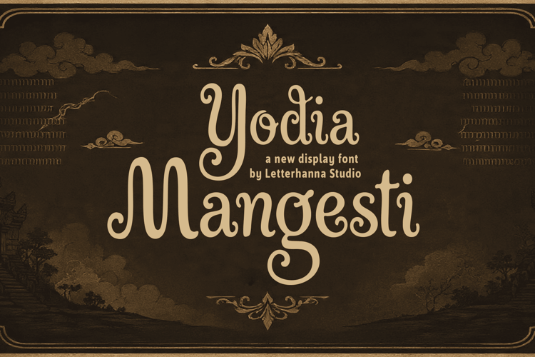 Preview of Yodia Mangesti Font