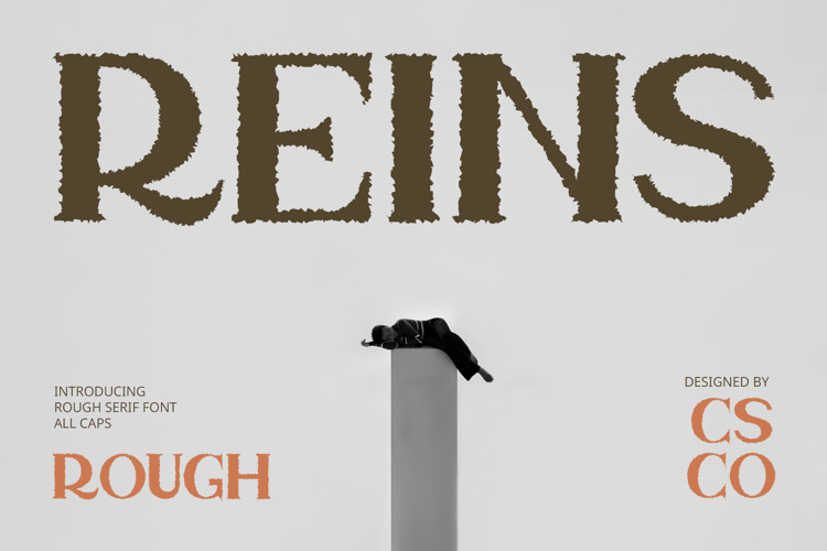 Preview of Reins Rough Font