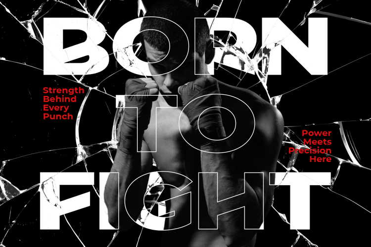 Preview of Strong Punch Font