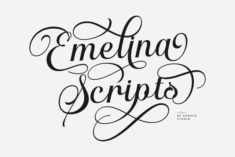 Preview of Emelina Scripts Font