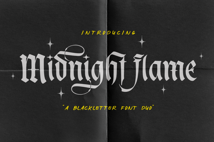 Midnight Flame Gothic Font