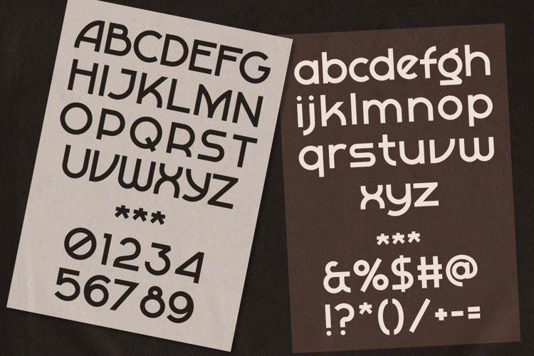 Preview of JAVALOCA Font