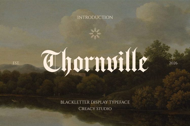 Preview of Thornville Font
