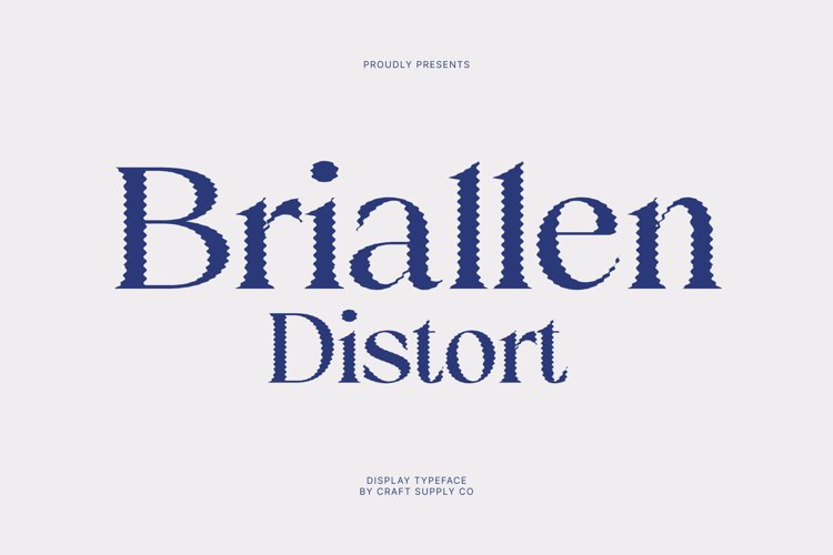 Preview of Briallen Distort Font