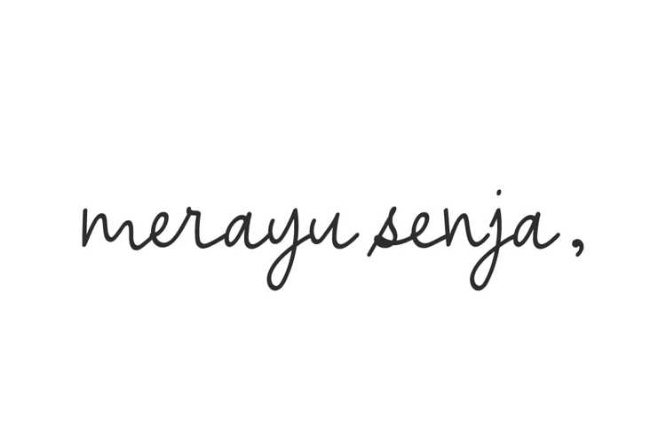 Preview of Merayu Senja Font
