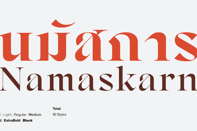 Namaskarn Font
