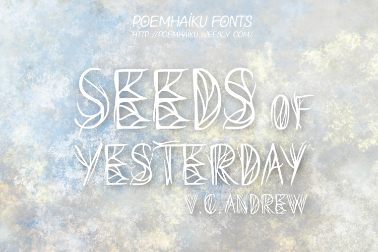 Seeds of Yesterday Font