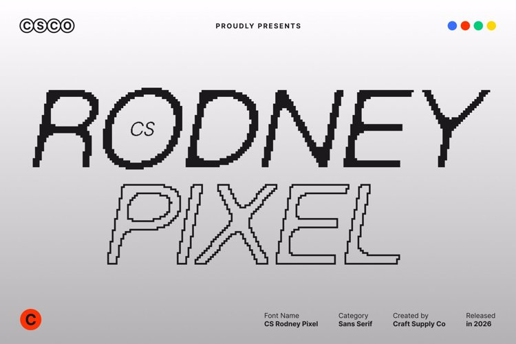Preview of CS Rodney Pixel Font