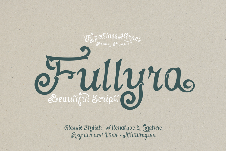 Preview of Fullyra Font