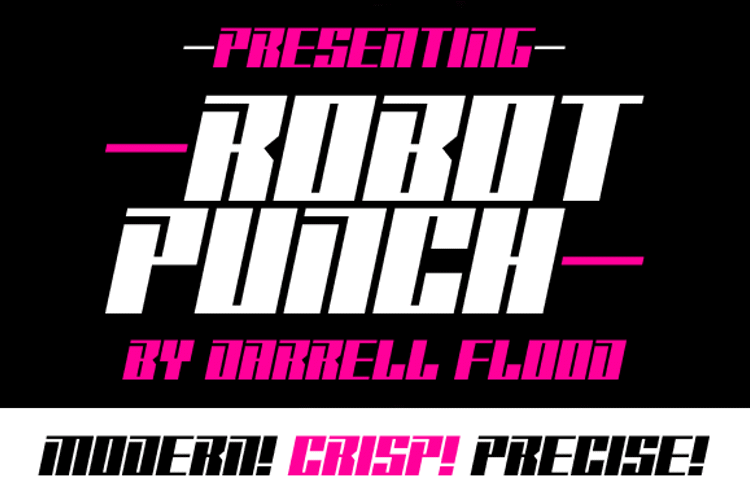 Robot Punch Font