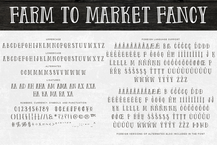 Farm to Market Fancy Font