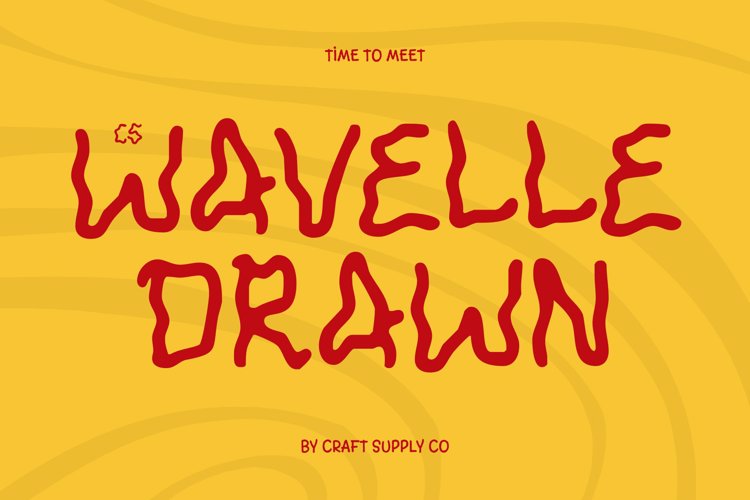 Preview of CS Wavelle Drawn Font