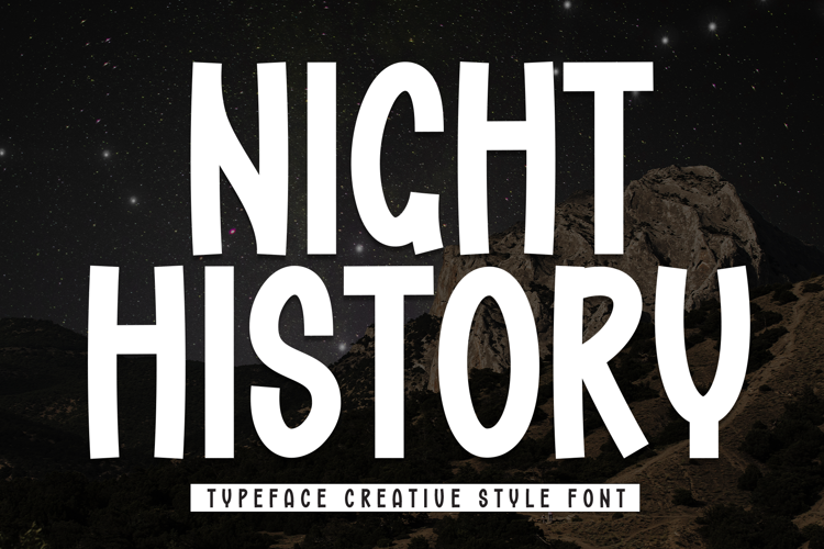 Preview of Night History Font