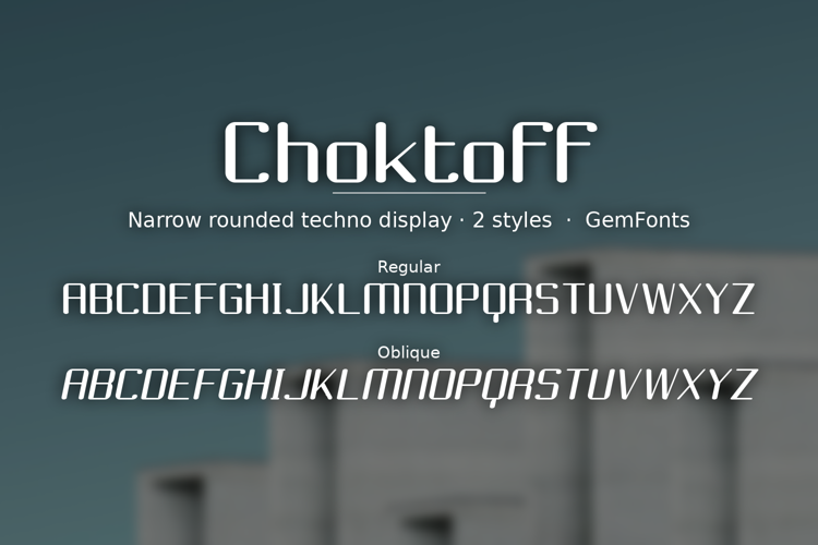 Preview of Choktoff Font