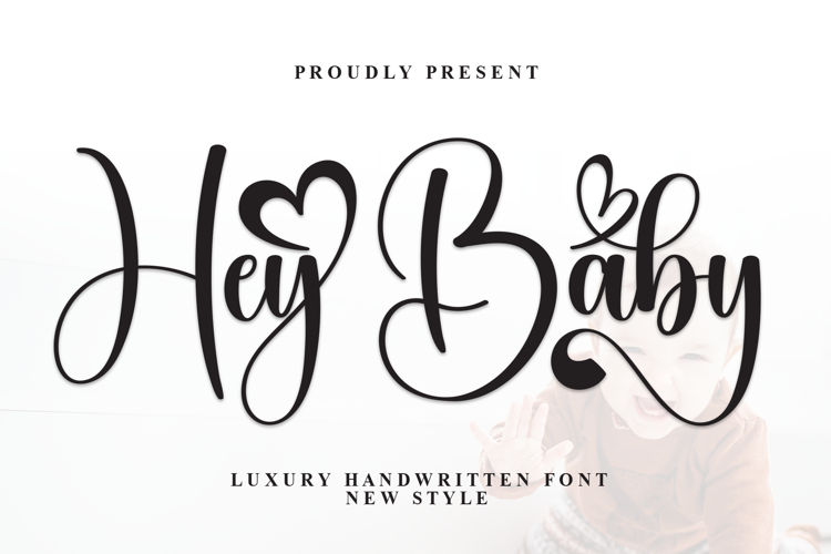 Preview of Hey Baby Font