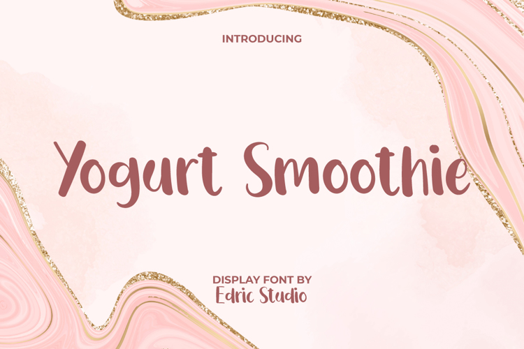 Yogurt Smoothie Font