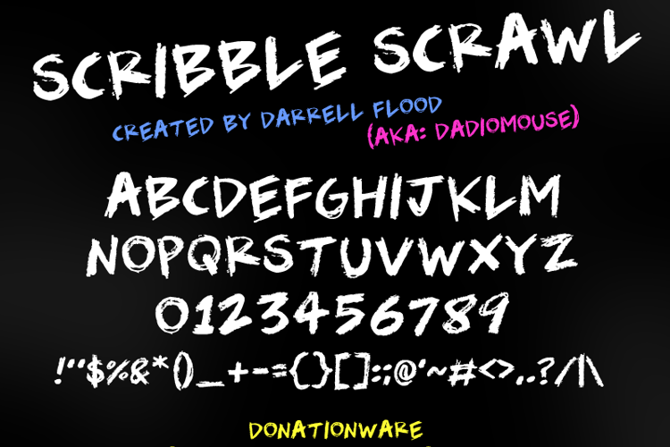 Scribble Scrawl Font