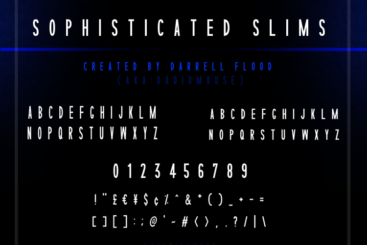Sophisticated Slims Font
