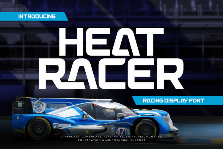Preview of Heat Racer Font