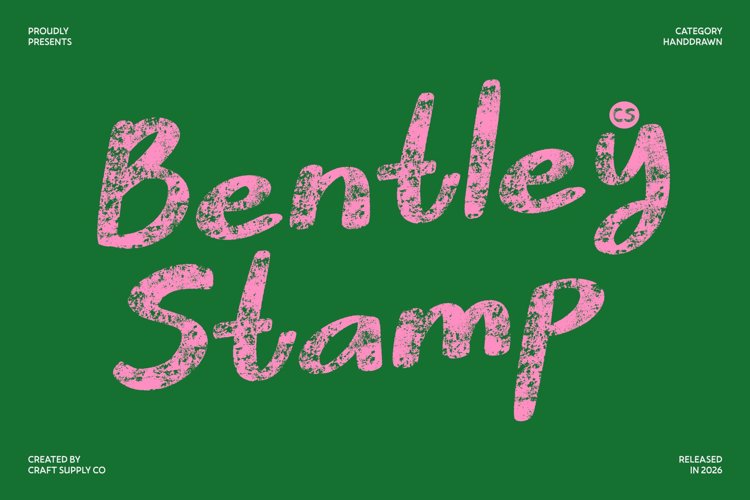 Preview of CS Bentley Stamp Font