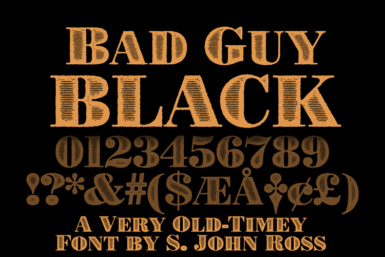 Bad Guy Black Font