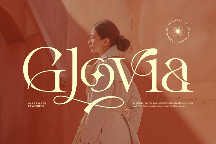 Preview of Glovia Font