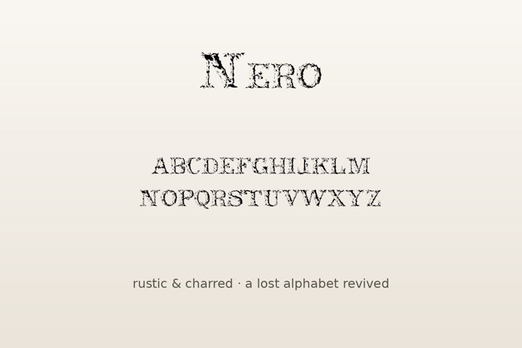 Preview of Nero Font