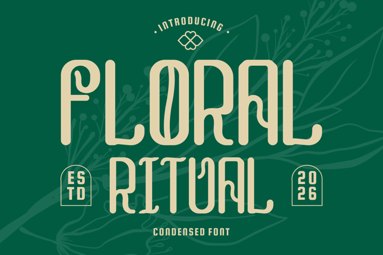 Preview of Floral Ritual Font