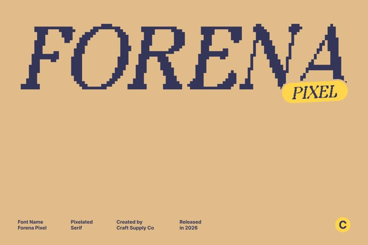Preview of Forena Pixel Font