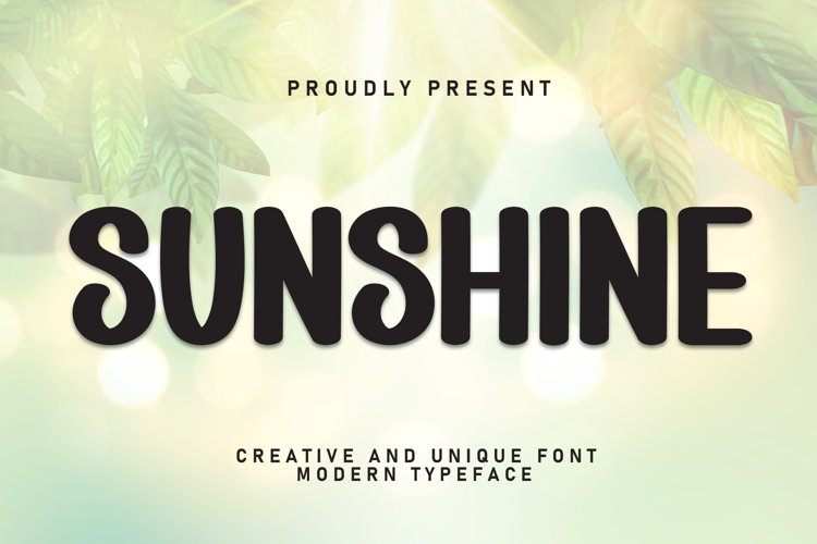 Preview of Sunshine Font