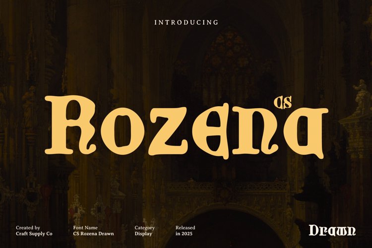 Preview of CS Rozena Drawn Font