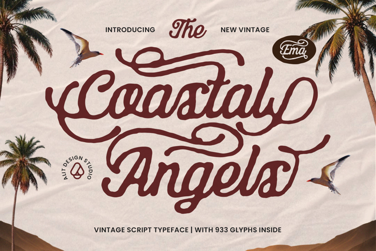 Preview of Coastal Angels Font