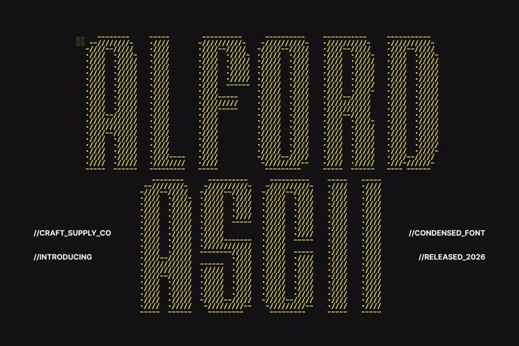 Preview of CS Alford Ascii Font