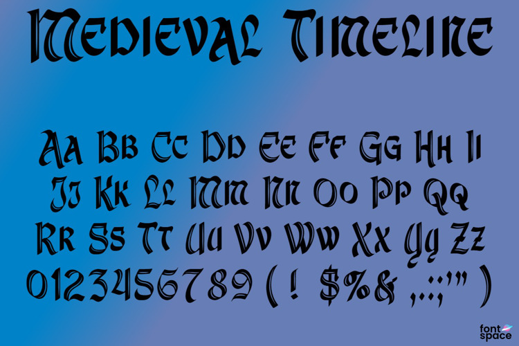 Medieval Timeline Font